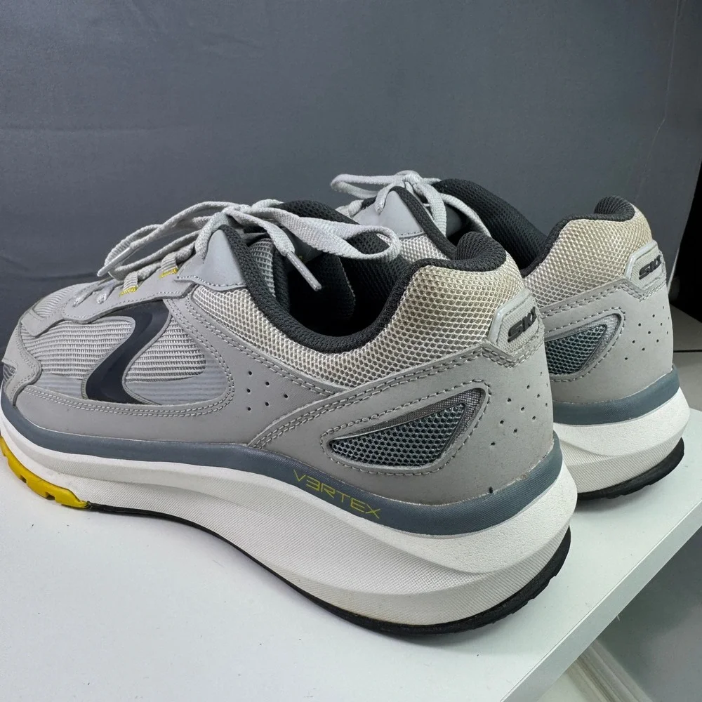 Skechers Vertex Arke Mens Size 12 Gray Wide Fit Walking Running Shoes Sneaker